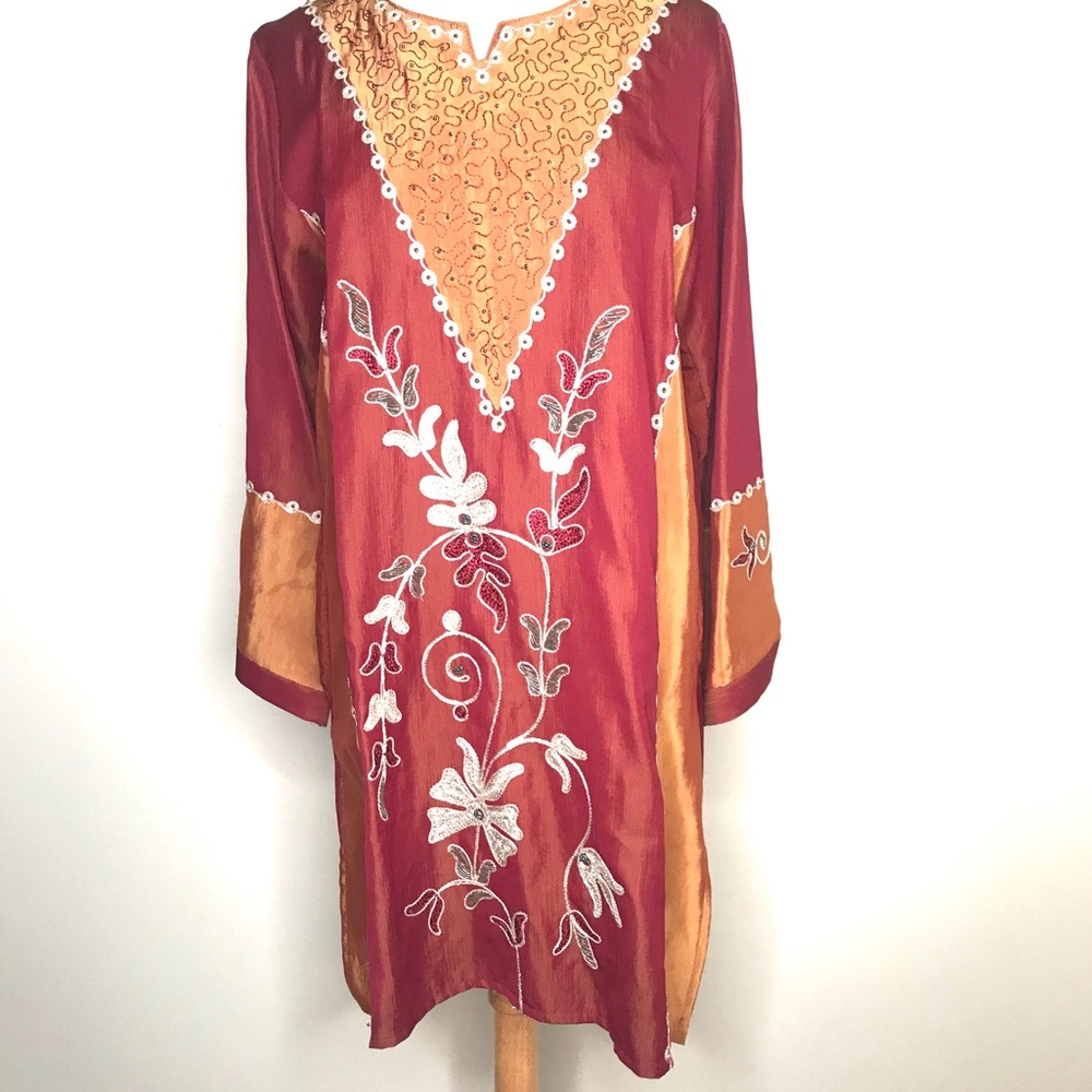 Indian Formal Wear Hand Beaded&Embroidery 2Pc Set